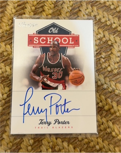 2012-13 Panini Prestige Old School Signatures #30 Terry Porter — front