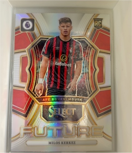 2023-24 Panini Select Premier League #1 Milos Kerkez Select Future — front