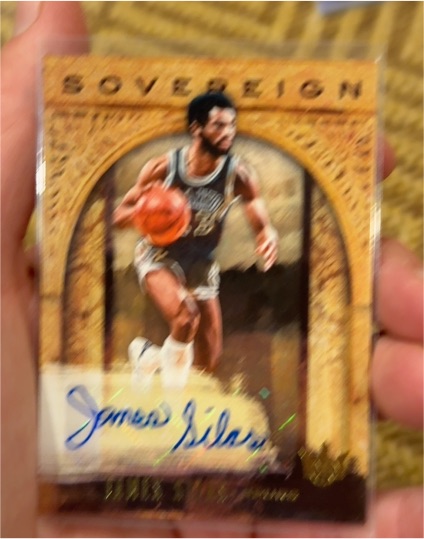 2018 Panini Court Kings Sovereign Signatures James Silas — front