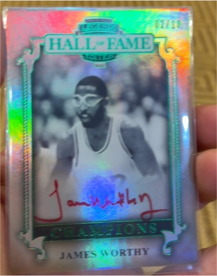 2021 Leaf Hall of Fame Champions James Worthy — front