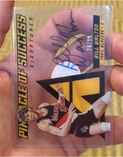 1996 Pinnacle of Success Signatures #26 Bill Walton — front