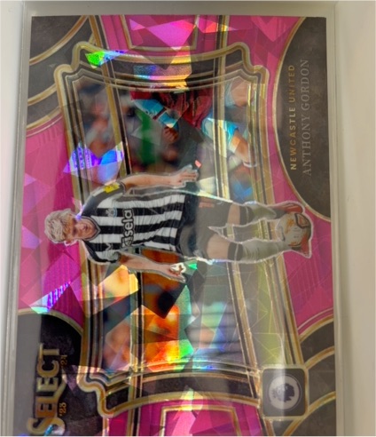 2023-24 Panini Select Premier League Anthony Gordon Pink Ice — front