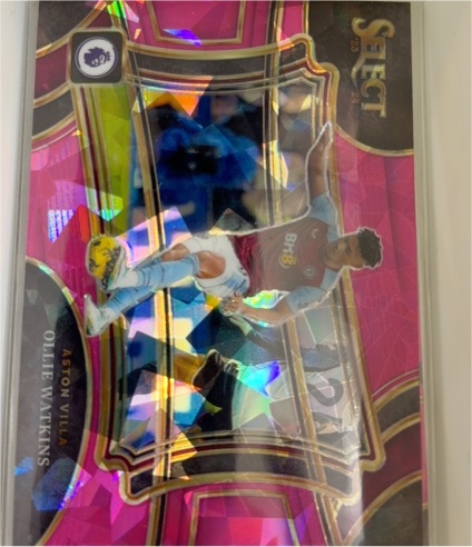 2023-24 Panini Select Premier League Pink Ice #? Ollie Watkins — front