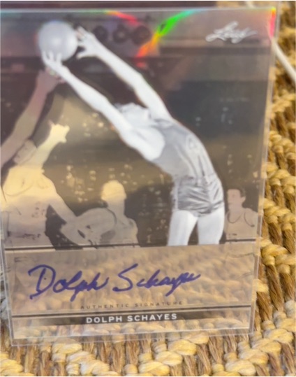 2001 Leaf SP Authentic #Dolph Schayes — front