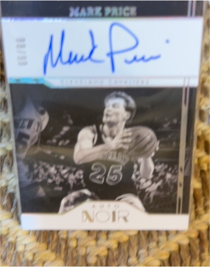 2021-22 Panini Noir #66 Mark Price Black & White Auto — front