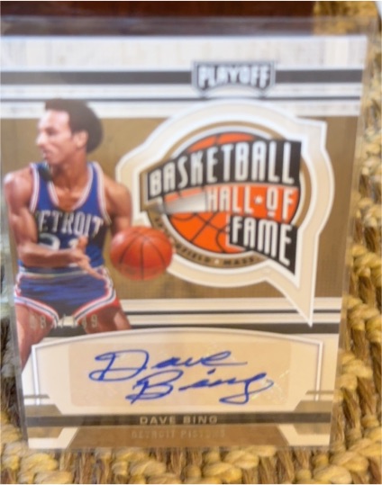2021-22 Panini Chronicles Playoff Hall of Fame Autographs Dave Bing — front