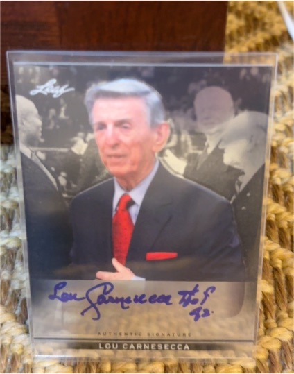 Leaf Metal Lou Carnesecca Auto Chrome #BA-LC1 — front