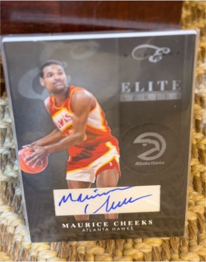 2010-11 Elite Black Box Elite Series Signatures #48 Maurice Cheeks — front