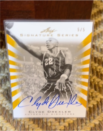 2012 Leaf Signature Series Clyde Drexler — front