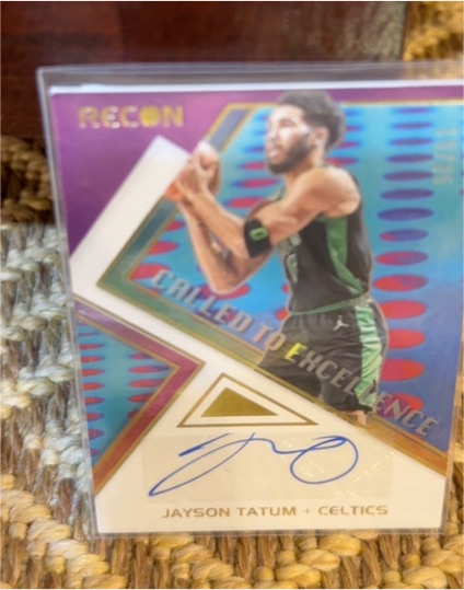 2021-22 Panini Recon #CESJT Jayson Tatum Called To Excellence — front