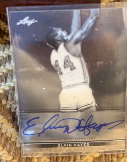 2012 Leaf Elvin Hayes Authentic Signature — front