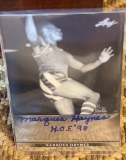 1998 Leaf Marques Haynes Authentic Signature — front