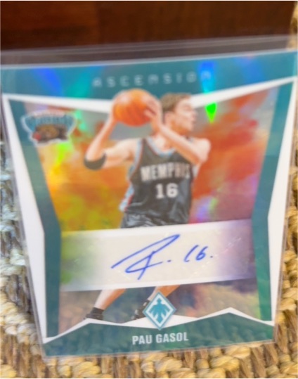 2023-24 Panini Phoenix Ascension Autographs #AA-PGS Pau Gasol — front