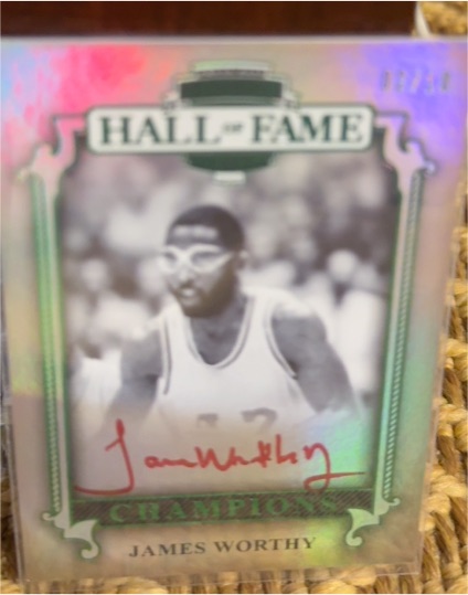 2024 Panini Calligraphy Hall of Fame Champions James Worthy — front