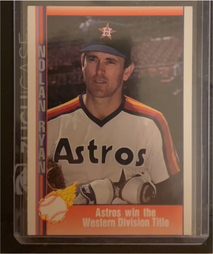 1991 Pacific Nolan Ryan Texas Express #47 Astros win the Western Division Title — front