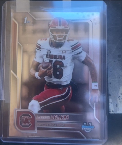 2025 Bowman University Chrome #168 LaNorris Sellers — front