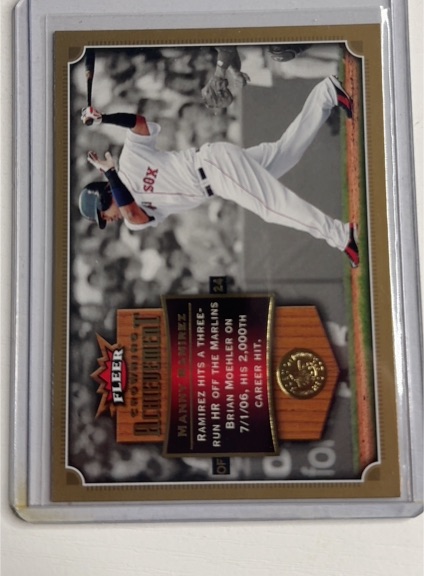 2007 Fleer Crowning Achievement #CA-MR Manny Ramirez — front