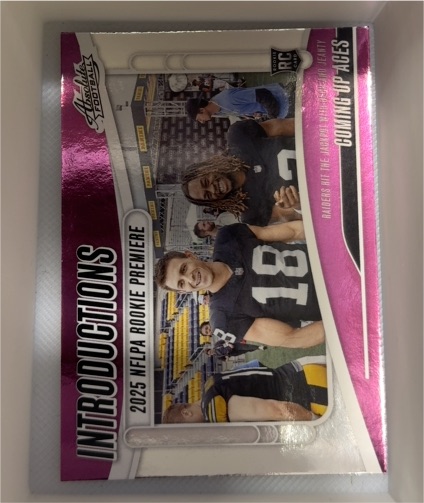2025 Panini Absolute #I-AJY Ashton Jeanty / Jack Bech Introductions — front