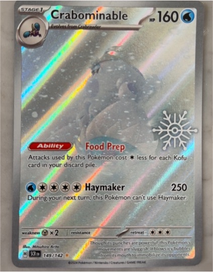 2024 Pokémon SV07: Stellar Crown #149 Crabominable — front