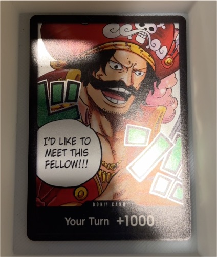One Piece TCG OP13 Gol.D.Roger DON!! Card Carrying On His Will — front