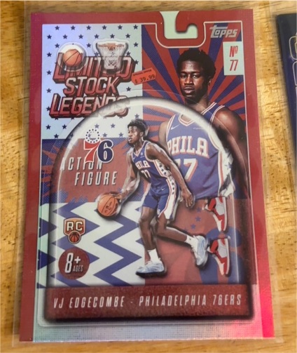 2025 Topps Limited Stock Legends #LST-3 VJ Edgecombe — front