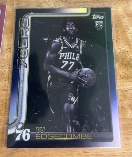 2025-26 Topps #203 VJ Edgecombe — front