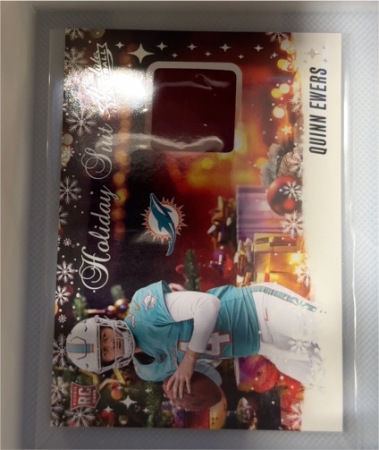 2025 Panini Absolute #HS-QES Quinn Ewers Holiday Suit — front