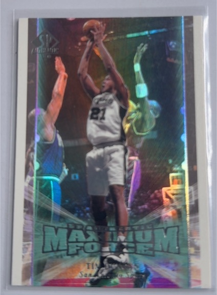 1999-00 Upper Deck SP Authentic Maximum Force #M4 Tim Duncan — front