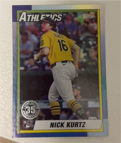 2025 Topps Update #U90-17 Nick Kurtz — front