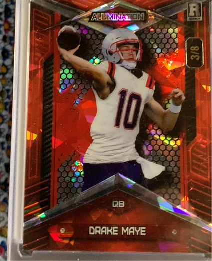 2024 Wild Card Alumination #3/8 Drake Maye — front