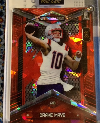 2024 Wild Card Alumination #3/8 Drake Maye — front
