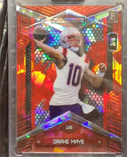 2024 Wild Card Alumination Just the Hits #3/8 Drake Maye — front