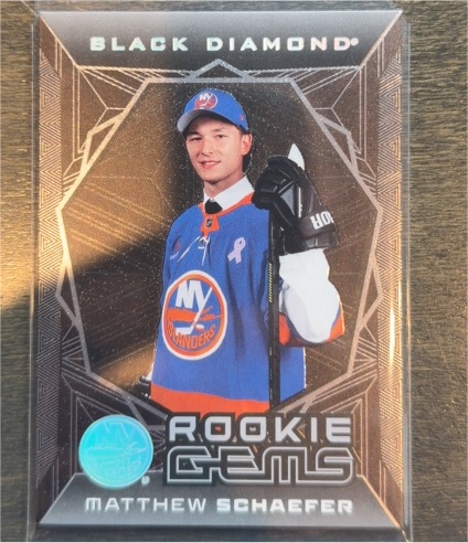 2025-26 Upper Deck Black Diamond #RG-MS Matthew Schaefer Rookie Gems — front