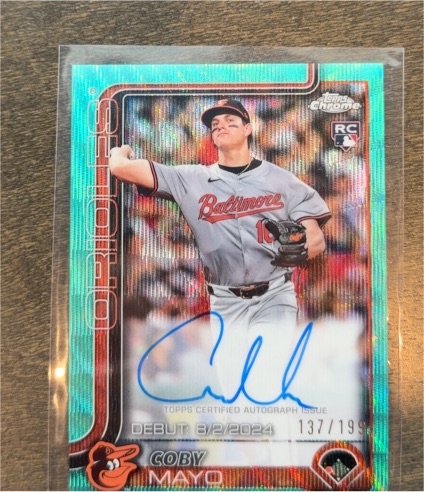 2025 Topps Chrome #RA-CMA Coby Mayo — front