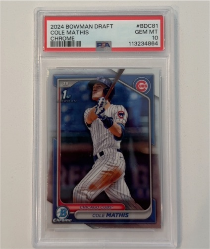 2024 Bowman Draft #BDC81 Cole Mathis — front