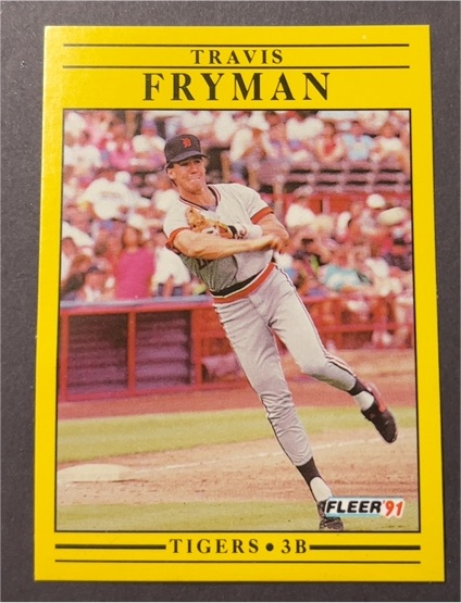 1991 Fleer #336 Travis Fryman — front