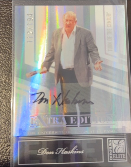2007 Donruss Elite Extra Edition Turn of the Century Auto #112 Don Haskins — front