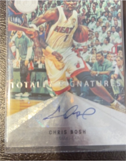 2012-13 Panini Totally Certified Signatures #TS-CHB Chris Bosh — front