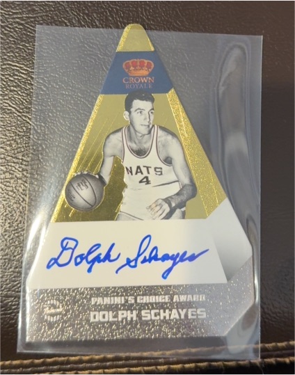 2012 Panini Preferred Panini's Choice Award Dolph Schayes — front
