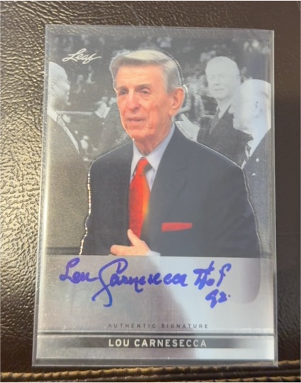 2006 Leaf Metal #BA-LC1 Lou Carnesecca — front