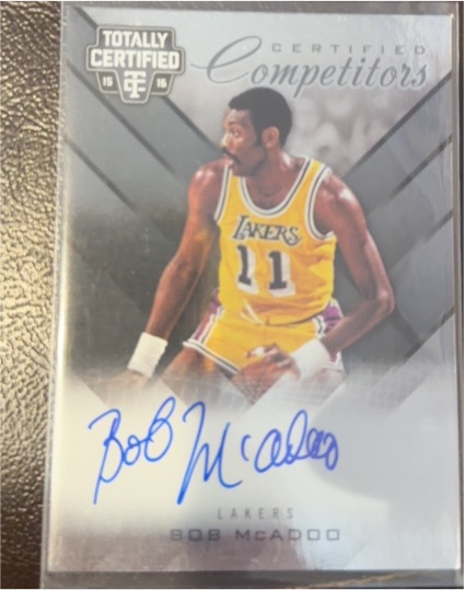 2015-16 Panini Totally Certified Competitors Bob McAdoo — front