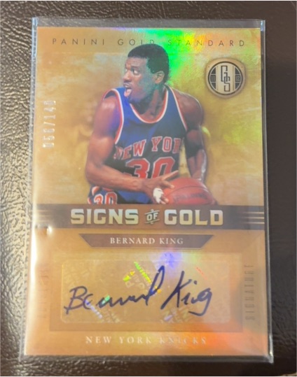 2011 Panini Gold Standard Signs of Gold Bernard King — front