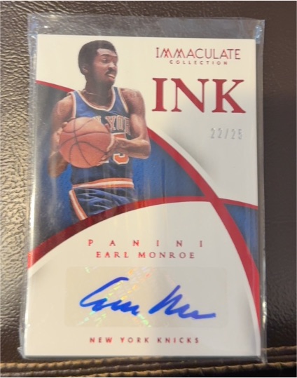 2014-15 Panini Immaculate Collection #22 Earl Monroe — front