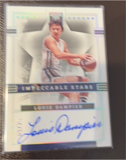 2022 Panini Impeccable Stars Louie Dampier Autograph — front