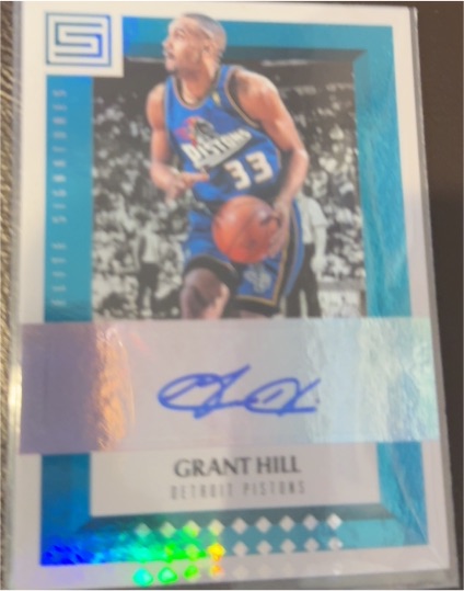 2017-18 Panini Status Elite Signatures #ES-GHL Grant Hill — front