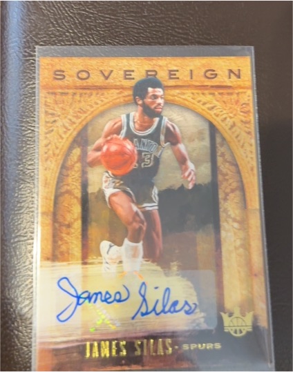 2018-19 Panini Court Kings Sovereign Signatures #26 James Silas — front