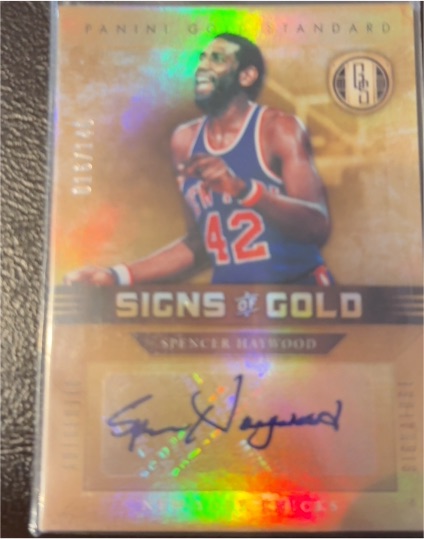 2011-12 Panini Gold Standard Signs of Gold #Spencer Haywood — front