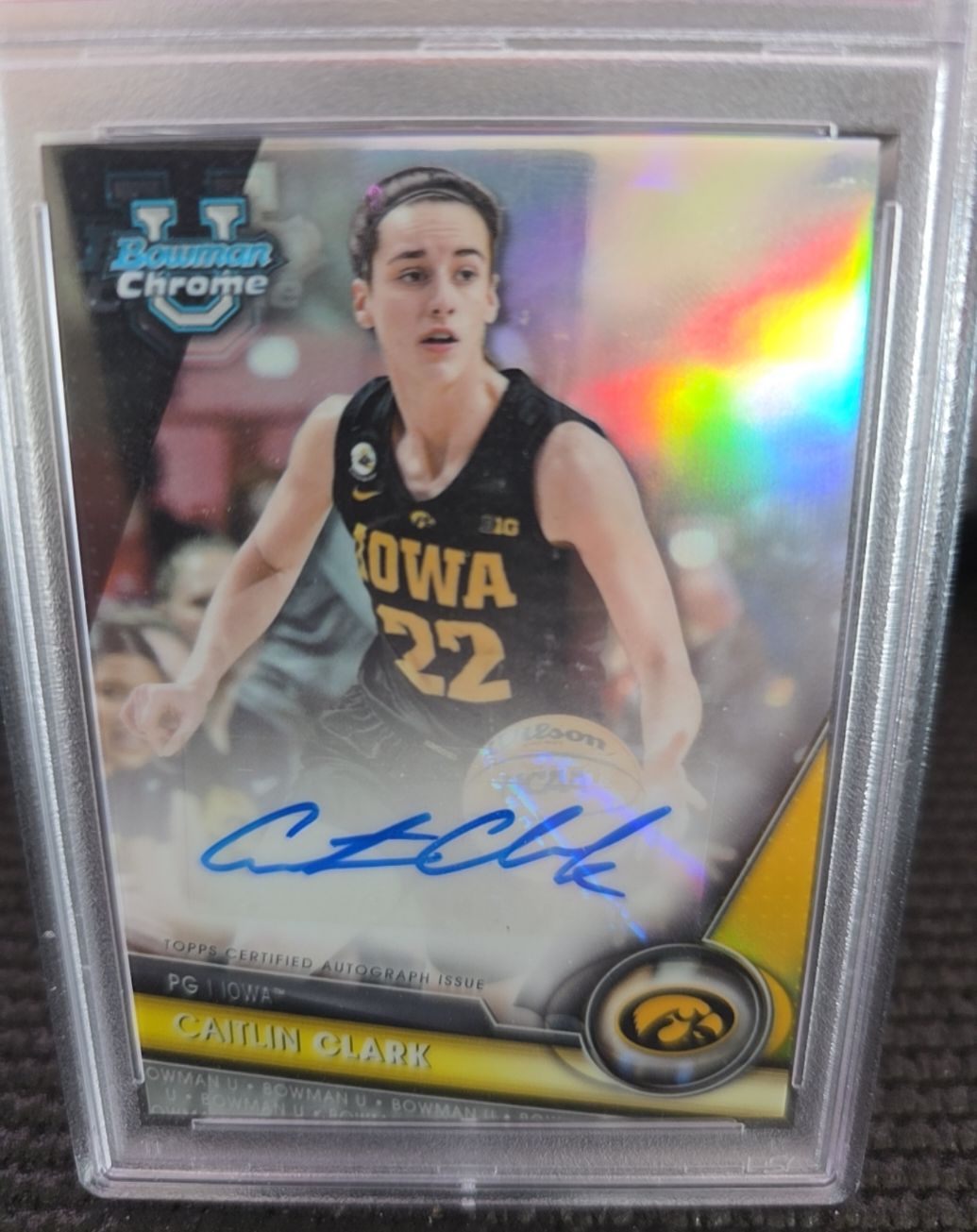 2023-24 Bowman University Chrome #34 Caitlin Clark — front