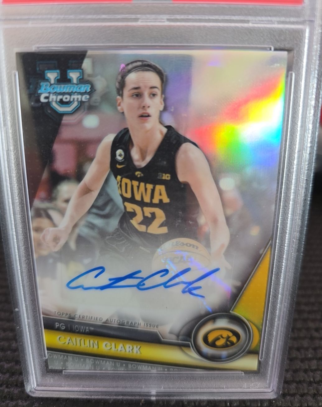2023 Bowman University Chrome #34 Caitlin Clark — front
