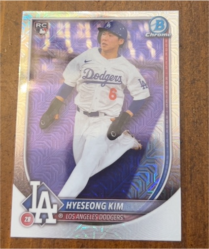 2025 Bowman Chrome #91 Hyeseong Kim — front